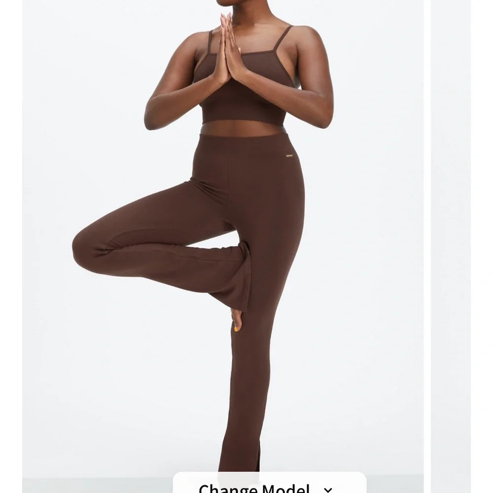 Fabletics Cloud Seamless High-Waisted Pant Chicory Coffee M NWT in packaging_2